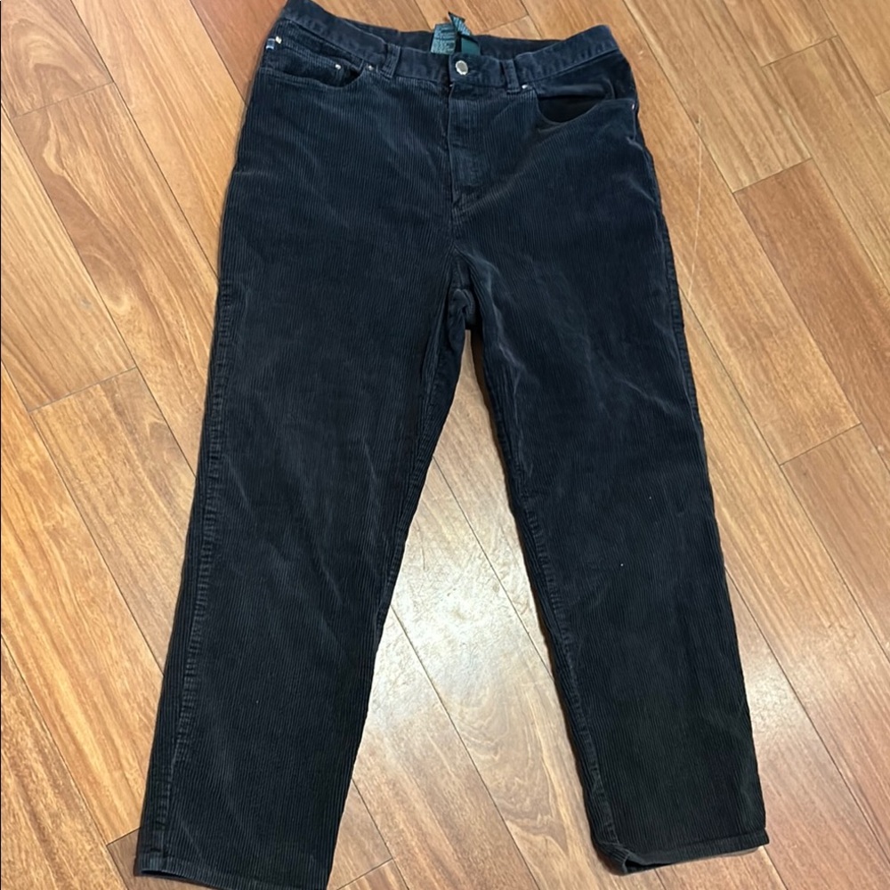 Lauren Ralph Lauren Dark Brown Corduroy Pants